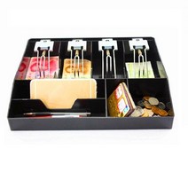 돈세는기계 하드 케이스 새로운 금전 등록기 상자 분류 계산원 서랍 트레이 돈 카운터, 한개옵션1, 01 Metal clip