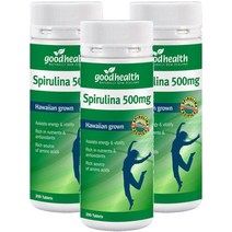 굿헬스(Good Health) 굿헬스 하와이안 스피루리나 500mg 200정 X 3개, 600정, 1세트