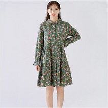 코지 여자 데이트룩 꾸안꾸 여친룩 데일리 꽃무니 미니원피스