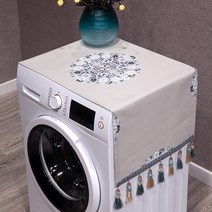 세탁기 현대 심플 중국식 냉장고 덥는천 1076 실내 퀼트 먼지 방지 뚜껑 수건 짝수 오픈 도어 롤러 1974234412, 58 *140CM (단 오픈 도어 냉