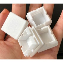 집수리 철물흰색 플라스틱 사각 캡 내부 플매트 카펫 러그 10x20mm 15x30-60x60mm 보호 가스켓 더스트 씰, 11 40x60mm-5pcs