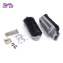 오토바이 발 페그 발판 페달 혼다 XL125 VT250 CBF500 NT400 NT650 VFR800 CBR 600 900 1000 NTV600 CB 250-1300 XL, 보여진 바와 같이