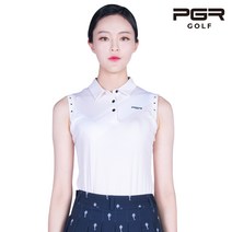 PGR GT-4297 여성골프 가슴포인트 민소매 티셔츠 골프복