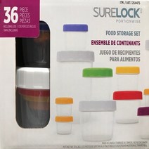 SURELOCK 스토리지 세트 36P 캐나다산