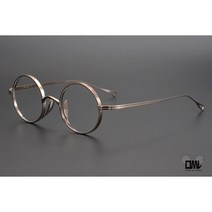 복고풍의 깔끔한 원형 티타늄 안경테