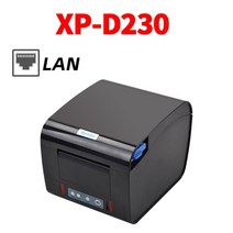 우드락 폼보드 열선 커팅기열라벨 프린터 20mm-0mm 바코드 스티커 230 미리메터/초 속도 자동 커터 영수증, 02 D230H LAN
