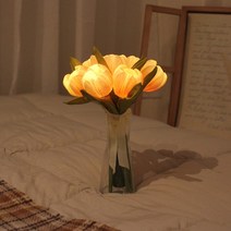 피치 블룸 튤립 부케 LED 무드등