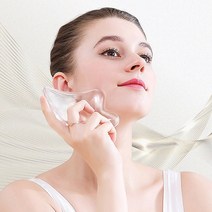 V라인 크리스탈 괄사 마사지기, 1개