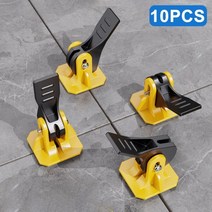10pcs 건설 도구 1.5mm 타일 레벨러 조절기 플라스틱 포지셔닝 유물 로케이터 스페이서 바닥재 벽, 10pcs Tile Leveler
