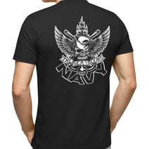 네이비멀티샵 쿨드라이 네이비 해골 반팔티셔츠 군인티셔츠 해군티셔츠