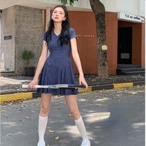 테니스 원피스 스커트 치마 골프 반팔 배드민턴 드레스 여성용 자카드 카모플라주 스포츠 정장 여성