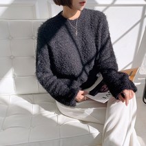 하이데일리 뽀글 부클 니트