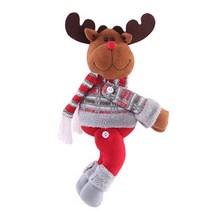 파티앤미다스 크리스마스 인테리어 산타인형 모음, XD-007 커튼 허그 돌 인형(루돌프)