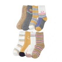 싹스탑 키즈 모달 파일 양말 8족 - 23 여아 통파일