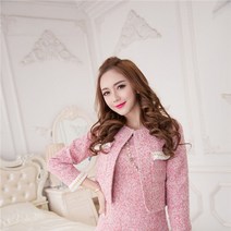 트위드자켓+테슬플레어원피스2Pcs세트