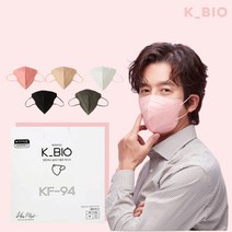 케이바이오 국산 2D KF94 새부리형 마스크 1박스 1매입 50개 대형 L, 그레이