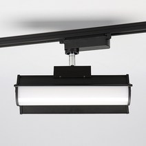 사각 LED 투광기 30W 레일등기구 블랙 화이트 스포트등 레일등, 블랙 전구색