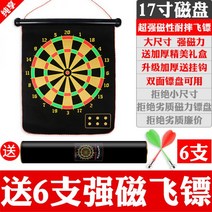 다트 게임 과녁맞추기 다트핀 가족게임, 17인치 양면 자성 다트