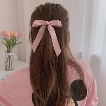 골프 리본핀 집게핀 머리핀 되통수볼륨 왕리본삔, 5-골프리본핀-라벤더