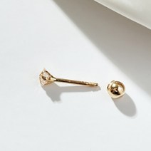 노이드비 14k GOLD 아기하트 큐빅피어싱 1pcs