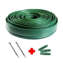 가든럽 잔디 엣지 8cm 9cm 14cm 20cm 잔듸 화단 분리대 ﻿경계 정리 가든 정원 마당 테두리 울타리, 20cm x 10m+ 연결봉1개