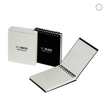 RT 데이스토리 PP사각수첩 화이트 92x105, 단품