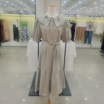 씨씨콜렉트 셔링 와이드카라 벨티드원피스 (E223MSE102)