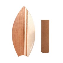 베어플 코어 운동 서핑 밸런스 보드 나뭇잎형, 일자 브라운우드