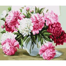 리빙듀오 DIY 쉬운 명화 유화그리기 세트 A-191 흘러내리는 꽃 중형 40x50, A-191 흘러내리는 꽃 40x50