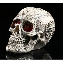 LED 인간의 모양 해골 머리 Homosapiens 입상 악마 인테리어 소품 액세서리 할로윈 무서운 파티, 2