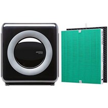 [세트 구입] COWAY 공기 청정기 AIRMEGA MIGHTY 에어 메가 블랙 30 다다미 AP-1512HH(B) + 교환용 필터 세트 FAS-15SA