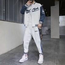 AIRASI 남자 남성 봄 가을 트레이닝복 세트 운동복