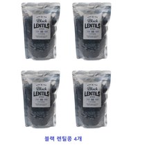 건강100점~ 블랙 렌틸콩 4개 건강한 우리가정 식단 정직한 농산물 블랙의 건강함을 위해서~, 1개