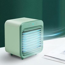 4평에어컨 텐트에어컨 무시동 초소형 차박 야외 3평 에어컨 미니 air 쿨러 팬 라이트 usb 휴대용 3 기어 개인 공간 공기 냉각 팬 가정용, 초록