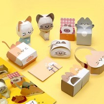 에코에듀 따니네 만들기 도안 고양이 종이접기, 3개