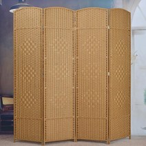 이케아 라탄 파티션 병풍 공간분리 이동식 3단 4단 가벽 현관 간살 원목 인테리어 서랍 설치 아치형 셀프 칸막이 분할 패브릭 원룸 우드, D 180x50CM