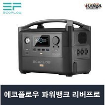 에코플로우 파워뱅크 리버프로 휴대용 배터리 고속 충전 대용량배터리 낚시 차박 캠핑 태양광 패널충전 가능 RIVER Pro, 리버프로+태양광 판넬+전용가방