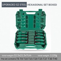 DIY장비빨 육각 스크루 드라이버 세트 6pcs 마그네틱 스타 육각형 torx 고무 핸들 나사 드라이버 비트 교수형 구멍 가정용 수리 손 도구 QUK, 6개