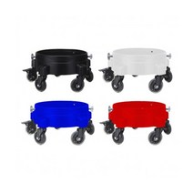 더쎈 버킷돌리 우레탄 고급형 회전 바퀴 셀프세차용품 도구, 화이트