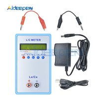 LC200A 인덕턴스 인덕터 커패시턴스 커패시터 핸드 헬드 L/C 멀티 미터 테스터 디지털 LCR 어댑터 포함, 한개옵션0