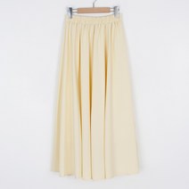 퍼니걸스 밴딩 무지 플레어 롱 스커트_8831