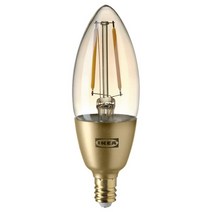 이케아 ROLLSBO 롤스보 LED전구 E14 200루멘 밝기조절 샹들리에 브라운투명유리 404.082.81 인테리어조명, 색상