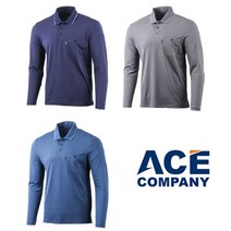 [세이프컴퍼니] 에이스 유니폼 긴팔 티셔츠 작업복 T2131 근무복 상의 회사 단체복 남자 노가다 기능성 남녀공용 사계절 현장 근무 건설 등산 캠핑 택배 배달 티 봄 여름 가을, 그레이, T2132 / XL(105)