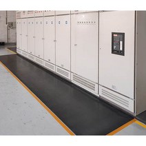 절연 매트 배전실 조전압 고무 정전기 패드 작업 정전기방지 작업 발판 충격흡수, 블랙 6mm 두께 1m 폭 10m 길이