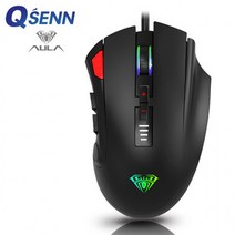 QSENN AULA RGB 사이드 버튼 커스텀 게이밍 마우스 (H512), 상세페이지 참조, 상세페이지 참조