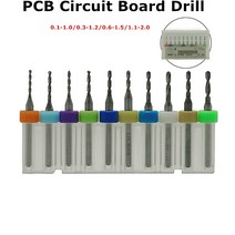 저렴한 10 개/대 0.1mm ~ 1.5mm 텅스텐 강철 카바이드 PCB 미니 드릴 비트 인쇄 회로 기판 CNC 기계, 04 PCB 0.1mm 10PCS