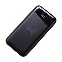 휴대용 충전기 10000mAh 보조베터리 5V/2A 빠른 완전 호환 배터리 팩 듀얼 입력 및 3 출력 전화 A9LC, 01 Black