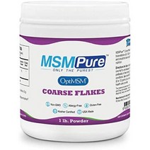 Kala Health MSMPure OptiMSM Coarse Flakes 칼라 헬스 MSM퓨어 옵티MSM 코어스 파우더 1lb(453g), 453g, 1개
