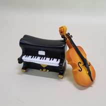 악기 미니어처 2종 인테리어소품 바이올린 피규어 피아노미니어처 테라리움, 선택1. 피아노 1p