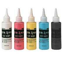 [문구조아] 문화 물백묵 잉크 보충액 더존1입 빨강, 3개